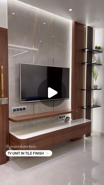 Tv Unit For 55 Inch Tv, To Unit Design Modern, Tv Unit Decor Modern Interior Design, Interior Tv Wall Design, T V Unit, Tv Furniture Design Modern Tv Walls, Tv Cabinet Design For Living Room Luxury, Living Room Tv Wall Luxury Tv Units, Living Room Big Wall Decor Ideas