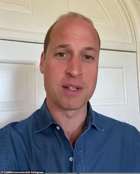 Wearing a denim shirt and appearing in front of a white panelled wall, William said: 'Hi A... Handsome Men Quotes, Principe William, Self Pictures, Air Ambulance, King William, Prince William And Harry, Prince Williams, Prince William And Catherine, Document Sign