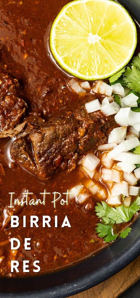 Barboca Beef Instant Pot, Beef Birria Pasta, Ip Birria Tacos, Instant Pot Beef Cheeks Recipe, Stew Meat Tacos Instant Pot, Beef Birria Recipe Mexican Instant Pot, Instant Pot Birria Tacos Recipe, Beef Chunks Instant Pot, Instapot Beef Shank Recipe