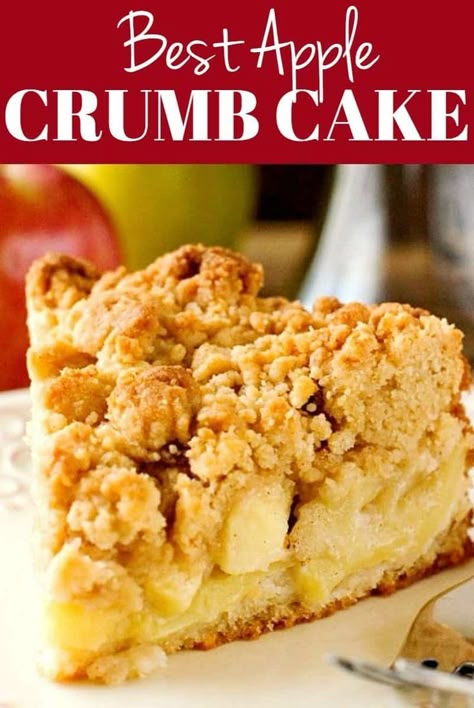 Apple Crumb Cake Recipe, Apple Streusel Cake, Apple Crumb Cake, Apple Crumble Cake, Apple Crumb Cakes, Crumb Cakes, Streusel Cake, Crumb Cake Recipe, Apple Streusel