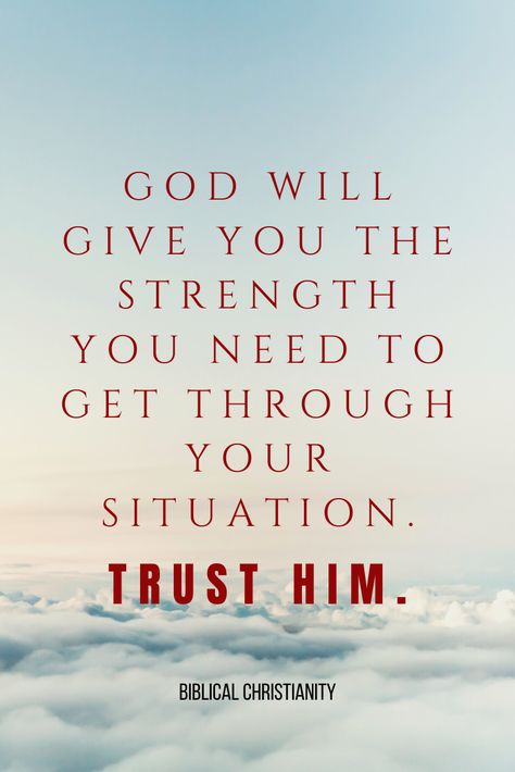 Whatever situation you are in right now, trust that God will give you the strength to overcome.  There may be tougher challenges waiting ahead but  be confident that you can get through anything by the grace of God. You will emerge victorious because  God has given us the victory through Christ Jesus (1 Corinthians 15:57). God Gives Us Strength, Strength To Overcome Quotes, May God Give You Strength, Strength From God, God Will Give You Strength, Strength Through God, God Strength, Give Grace, God Give Me Strength