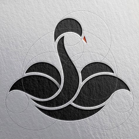 Swan Design Art, Swan With Lotus, Minimalistic Logos, Creative Logo Design Art, Swan Logo, Logo Design Art, Minimalistic Style, Logo Design Creative, Logo Design Inspiration