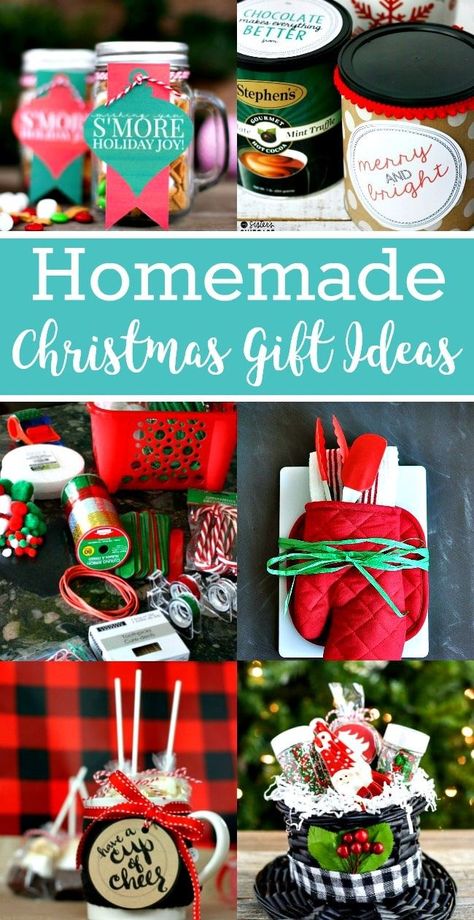 These Homemade Christmas Gift Ideas are inexpensive to make and personalize, making gift giving easy for a group or for the person who has everything. Diy Gifts For Christmas, Easy Homemade Christmas Gifts, Inexpensive Christmas Gifts, Diy Christmas Gifts For Family, Christmas Ideas Gifts, Christmas Gifts To Make, Easy Christmas Gifts, Homemade Holiday, Cheap Christmas