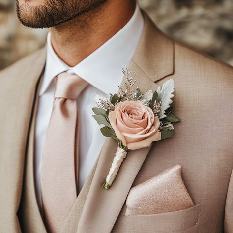 Groomsmen Attire Blush Pink, Olive And Blush Wedding, Blush Pink Groomsmen Attire, Winter Wedding Groomsmen, Wedding Colors Elegant, Blush Winter Wedding, Pink Groomsmen, Elegant Tips, Fall Wedding Suits