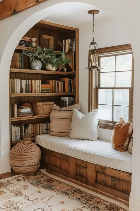 Remodeled Old Homes, Corner Wall Bookshelves, Wall Nooks, Public Library Ideas, Elegant Library, Library Decor Ideas, Space Library, Library Tables, Traditional Library