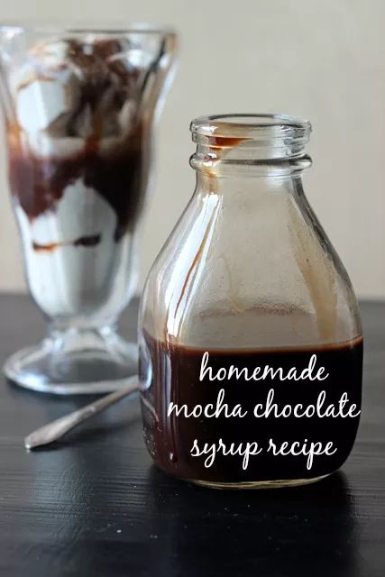 Starbucks Chocolate Syrup Recipe, Chocolate Syrup Recipe, Mocha Syrup, Homemade Coffee Syrup, Chocolate Syrup Recipes, Homemade Syrups, Homemade Mocha, Homemade Chocolate Syrup, Coffee Syrups