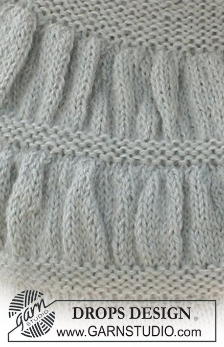 DROPS top in ”Alpaca” with shirred pattern on yoke. Size S - XXXL Magazine Drops, Crochet Knit Stitches, Knitting Tips, Knit Stitches, Pattern Library, Knit Stitch Patterns, Free Knitting Patterns, Crochet Stitches Patterns, Knitting For Kids