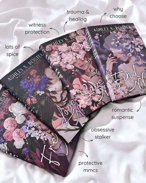 @faecrate opus witsec book set ♡ qotd - what's one of your favourite book series? 🌷 the witsec series is one of my all time favourite romance series & these faecrate editions are so beautiful! the covers are everything!! 🤩 books featured ♡ find me | ashley n rostek ♡ save me | ashley n rostek ♡ love me | ashley n rostek ♡ free me | ashley n rostek 🏷️ #bookstagram #booklover #booktok #bookish #books #fantasy #fantasybooks #fantasyromance #bookreview #enemiestolovers #fae #romantasy #rom... Book With Beautiful Cover, Books With Beautiful Covers, Find Me Ashley N. Rostek, Books To Read Series, Witsec Series, Why Choose Romance Books, Thriller Romance Books, Romance Book Ideas, Romance Books Recommendations