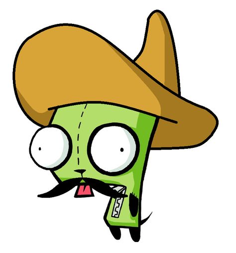 Mexican Gir Gir Invader Zim Pfp, Gir From Invader Zim, Gir Invader Zim, Zim Gir, Invader Zim Characters, Scene Core, Emo Art, Scene Kids, Scene Emo