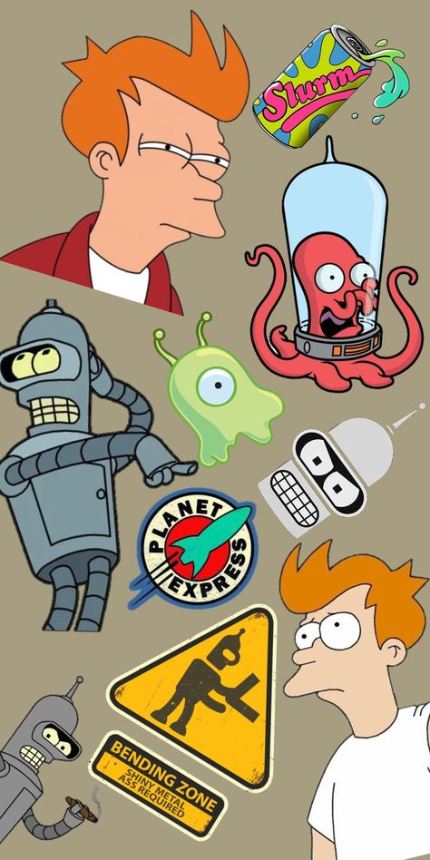 Futurama Birthday Party Ideas, Futurama Wallpaper Hd Iphone, Bender Wallpaper Futurama, Futurerama Wallpaper, Futurama Wallpaper Aesthetic, Futurama Poster, Futurama Aesthetic, Futurama Fanart, Fry Futurama