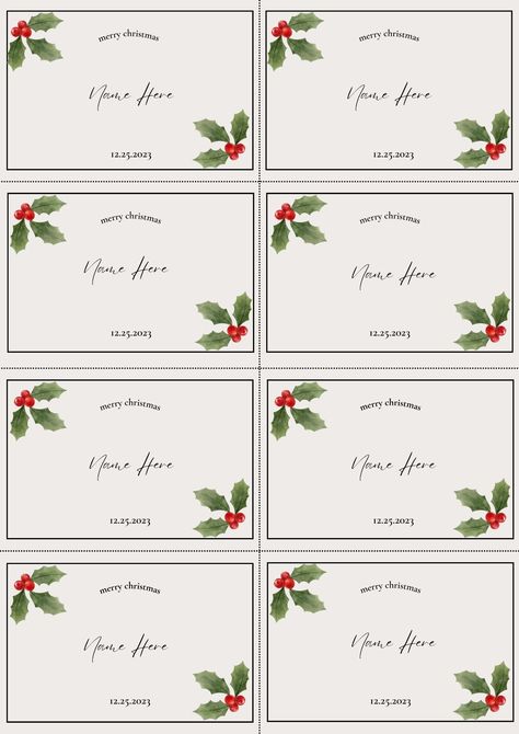 Holiday Name Place Cards, Christmas Table Cards, Christmas Dinner Name Cards, Xmas Name Place Cards, Christmas Name Tags For The Table Simple, Christmas Table Name Cards, Christmas Dinner Party Decorations Place Settings Name Cards, Christmas Name Place Cards, Christmas Dinner Table Name Tags