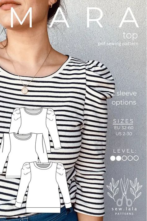 sewing patterns for women Free Shirt Patterns For Women, Women Shirt Pattern, Womens Shirt Pattern, Shirt Pattern Sewing, Shirt Patterns For Women, Shirt Patterns, Sleeve Variations, Sewing Patterns For Women, Modern Tops