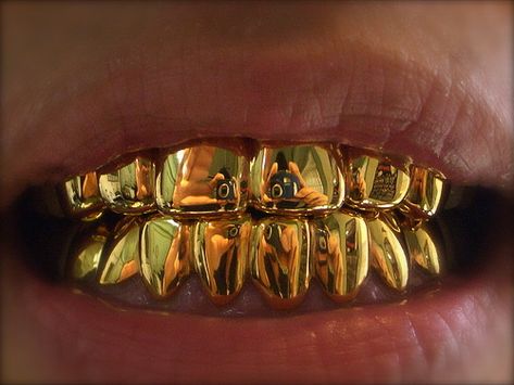 Gold Grills, Gangsta Grillz, Teeth Grills, Snap On Smile, Gyro Zeppeli, Grillz Teeth, Gold Grill, Diamond Grillz, House Of Gold