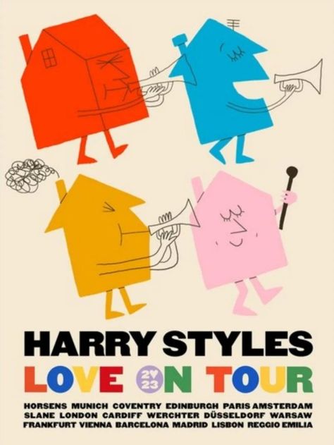 im in love tbh Harry Styles Lot Poster, Harry Styles Tour Poster, Love On Tour Wallpapers, 1d Poster, Harry Styles Prints, Love On Tour Poster, Room Decor Bedroom Aesthetic, Aesthetics Room Decor, Room Decoration Bedroom