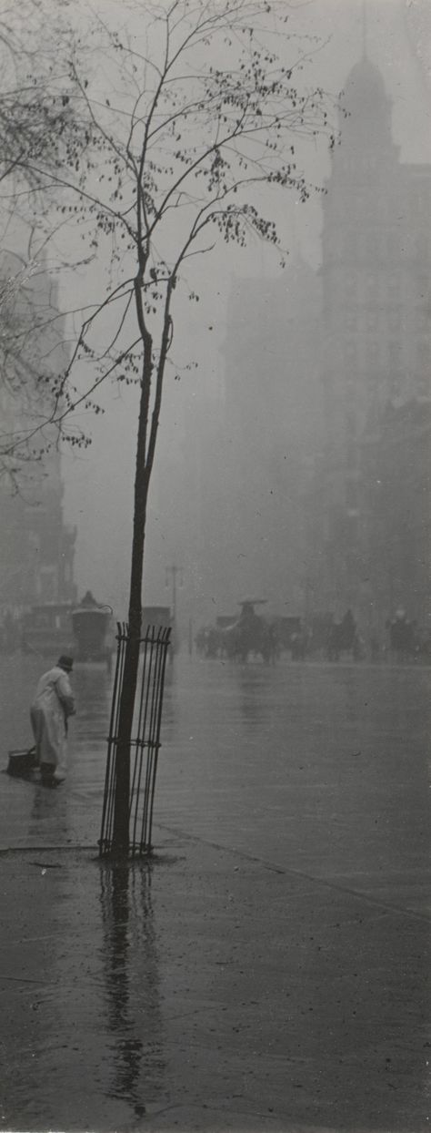 Alfred Stieglitz. Spring Showers. c. 1900 Spring Showers, Diane Arbus, Robert Mapplethorpe, Alfred Stieglitz, Spring Shower, Georgia O Keeffe, Richard Avedon, O Keeffe, History Of Photography