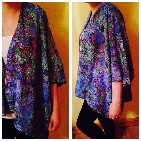 Diy Kimono No Sew, No Sew Kimono, Sew Kimono, Kimono Ideas, Easy Diy Fashion, Diy Kimono, Quick Projects, Diy Fashion Trends, Scarf Ideas