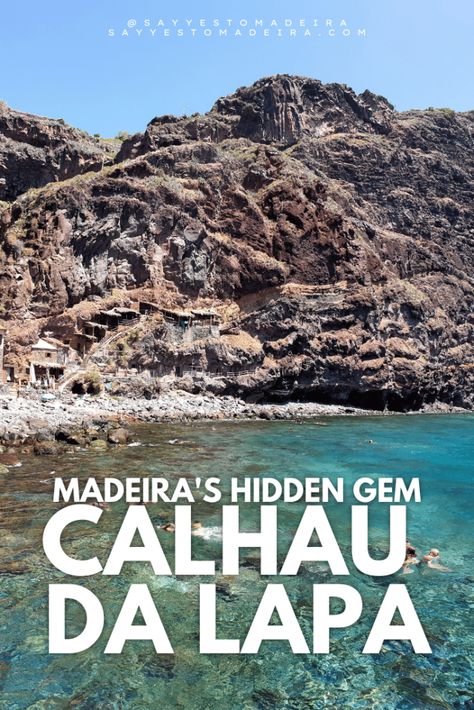 Madeira hidden gems: Calhau da Lapa | Say Yes to Madeira Madeira Travel, Madeira Beach Florida, Porto Moniz, Trip To Portugal, Funchal Madeira, Portugal Vacation, Portugal Porto, Portugal Travel Guide, Madeira Beach