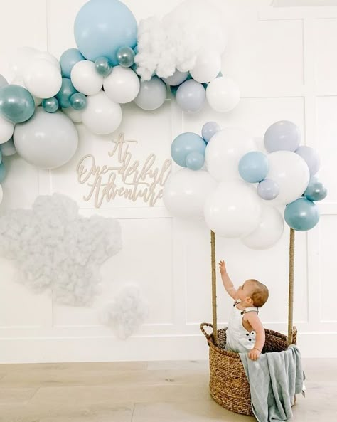 Hot Air Balloon First Birthday Party, Hot Air Balloon Birthday Party Boy, Onederful Adventure Birthday Boy, Hot Air Balloon First Birthday Boy, Hot Air Balloon 1st Birthday Party, Onederful Birthday Boy, Hot Air Balloon Birthday Theme, Hot Air Balloon Theme Party, Hot Air Balloon First Birthday