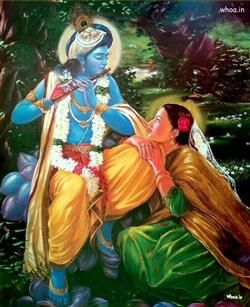 krishna playing flute and radha listening Krishna Playing Flute, Flute Playing, Love Krishna, Ram Krishna, Playing Flute, Radhe Krishna Wallpapers, Krishna Hindu, Radha Krishna Songs, Shree Radhe