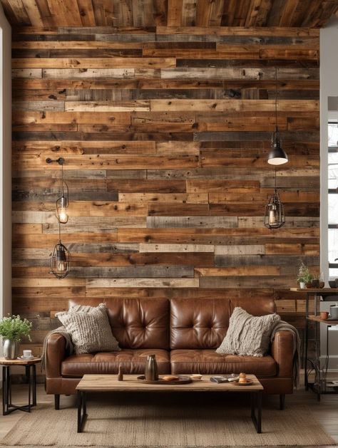 17 DIY Accent Wall Ideas – The DIY Desire Diy Accent Wall Ideas, Barn Makeover, Pallet Accent Wall, Reclaimed Wood Accent Wall, Wooden Accent Wall, Tile Accent Wall, Accent Wall Stencil, Accent Wall Ideas, Wood Slat Wall