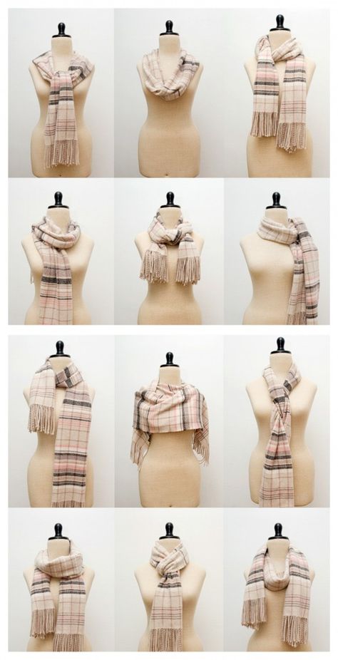 38 Trendy Ways to Tie A Scarf! Ways To Tie A Scarf, Tie A Scarf, Scarf Ideas, Mode Tips, Ways To Wear A Scarf, Wear A Scarf, How To Wear A Scarf, Scarf Tying, How To Wear Scarves