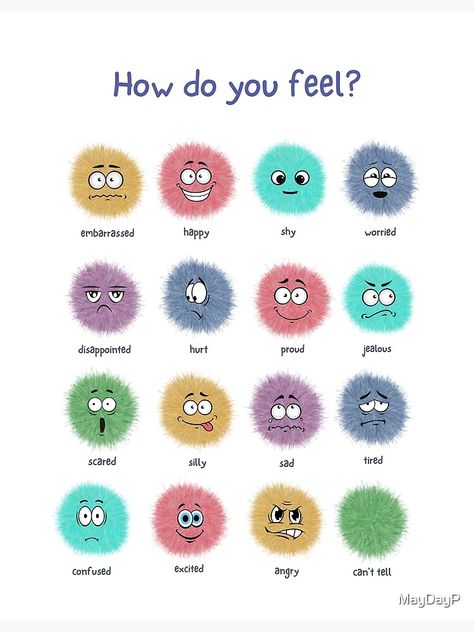 "How Do You Feel Emotions and Feelings Identifier" Poster by MayDayP | Redbubble How I Am Feeling Chart, Doodles Emotions Feelings, How You Feeling Today, How Are You Feeling Today Chart, Mood Check In, How Do You Feel Today, How Are You Feeling Today, Feeling Emoji, Counselling Poster