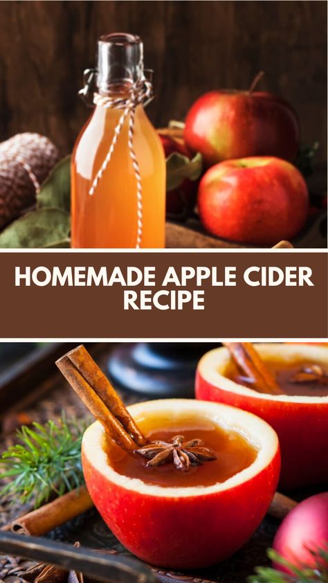 Homemade Apple Cider recipe is made of fresh apples, cinnamon, and spices this delightful beverage serves 6 and takes about 1 hour to prepare, making it a perfect drink for cozy gatherings or crisp autumn days. Homemade Hot Apple Cider Recipe, Dutch Oven Apple Cider, Fresh Apple Cider Recipe, Homemade Spiced Apple Cider, How Do You Make Apple Cider, How To Make Apple Cider, Apple Cider Recipe Easy, Apple Cider Recipe Homemade, Apple Cider Diy