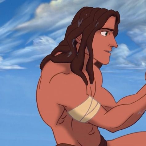 tarzan || matching icon || icon Shes The Man Guy, Tarzan And Jane Matching Pfp, Hot Animated Characters Men Disney, Cartoon Crushes Fictional Characters, Tarzan Anime, Cartoon Asthetic Picture, Tarzan Fanart, Childhood Crushes Cartoon, Tarzan Aesthetic