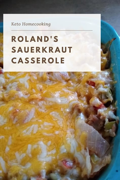 Easy Sauerkraut, Easy Sauerkraut Recipe, Dinners For Busy Nights, Sauerkraut Casserole, Crock Meals, Casseroles Recipes, Sauerkraut Recipe, Casserole Keto, Vegetable Appetizers