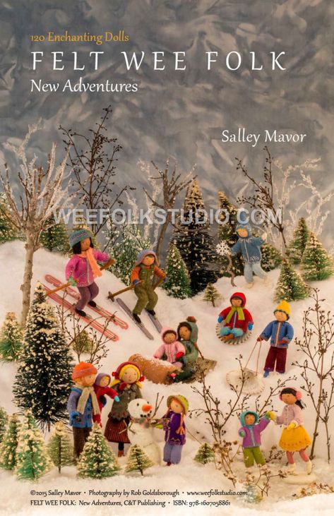 Felt Wee Folk | SALLEY MAVOR Wee Folk Studio, Salley Mavor, Dolls House Figures, Wee Folk, Arte Folk, Bendy Doll, Folk Doll, Clothespin Dolls, Peg Doll