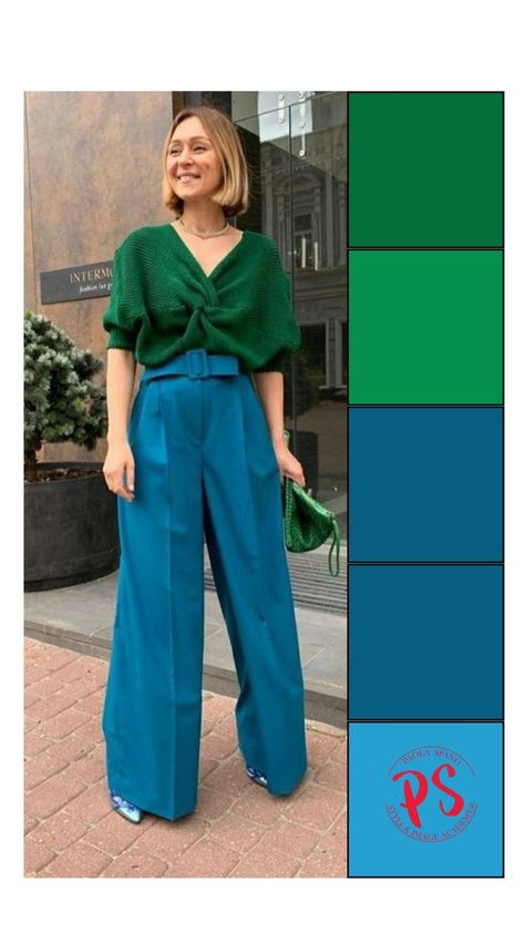 #AgelessFashion #TimelessStyle #FashionMistakes #ChicAtAnyAge #StyleOver60 #ClassyNotTrashy #FashionFauxPas #ElegantAging #AgeWithStyle #MatureFashion Colors That Go With Turquoise Outfits, Turquoise Color Combinations Clothes, Teal Trousers Outfit, Teal Green Color Combination, Turquoise Pants Outfit, Analogous Outfit, Teal Pants Outfit, Turquoise Clothes, Teal Pants