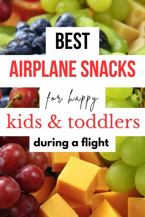 Fly happy, not hungry with the best airplane snacks for kids! These airplane snacks for toddlers & kids are perfect travel snacks! Crunchy airplane snacks, protein-packed airplane snacks, healthy airplane snacks, treats for kids on the plane. These snacks for toddlers & kids on a plane are just what your kids need when flying. Save money & avoid stress by packing snacks for your flight! Healthy on the go snack list, travel snack ideas, best travel food, toddler travel snacks, kid travel snacks Toddler Travel Snacks, Airplane Snacks For Kids, Travel Snacks Airplane, Healthy Airplane Snacks, Best Airplane Snacks, Travel Snack Ideas, Plane Snacks, Airplane Snacks, Snack List