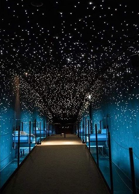 Fiber Optic Ceiling, Sky Ceiling, Star Lights On Ceiling, Ceiling Design Ideas, Fiber Optic Lighting, Fairy Lights Bedroom, Star Ceiling, Fibre Optics, Romantic Bedroom