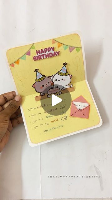 Jo🦋 | Art | Diy Gifts on Instagram: "Cute birthday gift idea ❤️🌸  Must try Milk and Mocha themed birthday card idea 💓 Save it for future 📍 Follow @that.corporate.artist for more cute gift ideas  [diy, diy gifts, gifts for her, gifts for him, birthday gift ideas, pop up card for birthday, cake pop up card, thoughtful gifts, easy pop up card tutorial,milk and mocha, thoughtful gifts]  #diy #ａｅｓｔｈｅｔｉｃ #reelsinstagram #bhfyp #fyp #handmadewithlove #giftsforher #giftsforhim #diygifts #giftideas #explore #reelsfeelit #gtkm24 #milkandmocha" Birthday Card Ideas For A Friend, Diy Pop Up Cards Birthday, Cute Cards For Him, Pop Up Birthday Cards Diy Easy, Pop Up Cards Diy Easy, Aesthetic Birthday Cards Diy, Cute Gift Ideas Diy, Birthday Cake Pop Up Card, Birthday Cake Pop