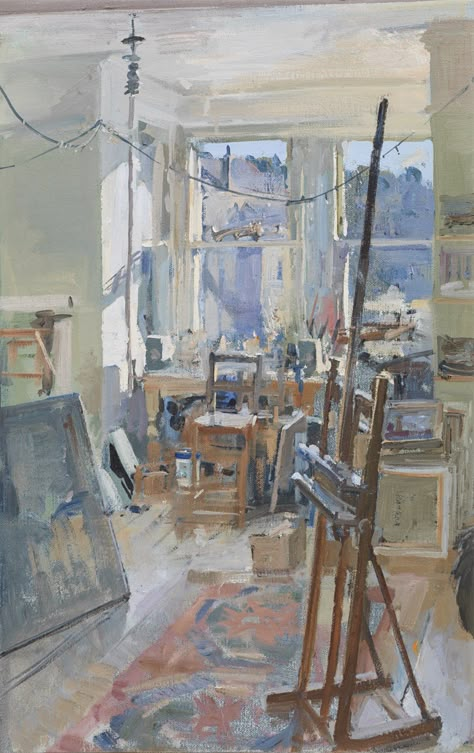 Peter Brown, Interior Paintings, Art Goals, Landscape Paintings Acrylic, Artist Aesthetic, Easels, Arte Sketchbook, Aesthetic Painting, Landscape Artist