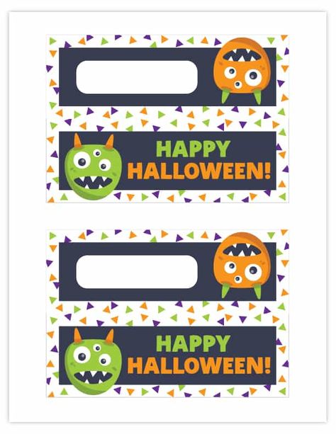 Halloween Bag Toppers, Halloween Labels Printable, Halloween Treat Holders, Classroom Halloween Party, Fun Halloween Treats, Dulces Halloween, Treat Bag Toppers, Halloween Classroom, Halloween Labels