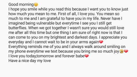 A good morning paragraph to your partner to let them know how much you mean to them❤ Good Morning Meaning, Paragraphs To Make Him Happy, Birthday Quotes For My Girlfriend, Good Morning Paragraph For Boyfriend, Morning Letter For Him, Good Morning Paragraphs For Best Friend, Good Morning Beautiful Paragraph, Good Morning Paragraphs For Your Boyfriend, Good Morning Letter For Girlfriend