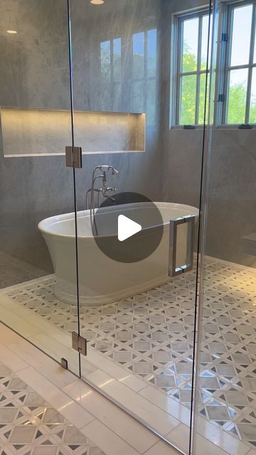 Vincent Fratantoni on Instagram: "Tub & Shower Vibes 💦   #bathroom #shower #steamshower #tub #bathgoals #vincethebuilder #remodel" Bathroom With Jacuzzi Tub Ideas, Tub Inside Shower Layout, Shower And Tub Combo Walk In, Vibes Bathroom, Bathroom With Shower And Bath, Jacuzzi Tub Bathroom, Jacuzzi Bathroom, Shower Vibes, Bathroom With Tub