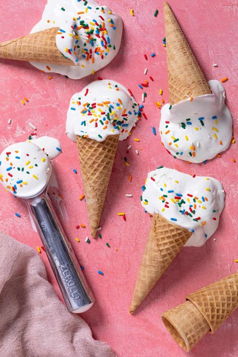 No-Churn Vanilla Ice Cream Rainbow Sprinkles Ice Cream With Rainbow Sprinkles, Easy Cinnamon Roll Recipe, Best Homemade Cinnamon Rolls, Ice Cream Rainbow, Melanie Harlow, Ice Cream Branding, Cream Branding, Easy Cinnamon Rolls Recipe, Sprinkles Recipe