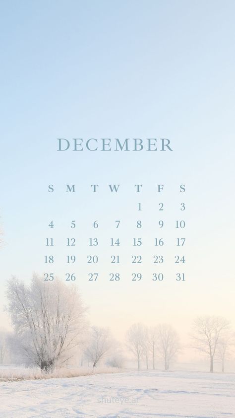 Printable December Calendar 2023 | Free Printable Calendars - ShutEye Christmas Calendar Wallpaper, December Calendar Ideas, December Wallpaper Iphone, Cat Symbolism, Printable December Calendar, Destop Wallpaper, Calendars 2024, December Wallpaper, Free Calendars