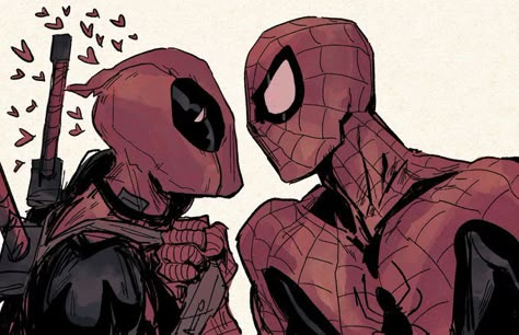 Spiderman And Deadpool, Spider Man Deadpool, Deadpool Y Spiderman, Deadpool X Spiderman, Spiderman Deadpool, Deadpool Spiderman, Deadpool Art, Deadpool Comic, Deadpool And Spiderman