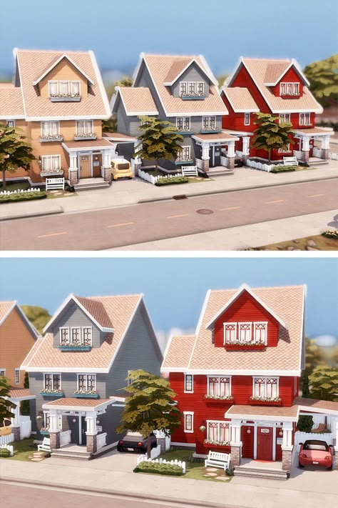 Created for: The Sims 4

Celebration Way is a Rental Unit of 3 family homes perfect for three families of 5.
It's built on a 40 x 20 lot in San Sequoia.
Each unit has a Living Room, Kitchen, Study, 3 Bedrooms and 3 Bathroom.
The back garden of each unit contains a BBQ, Eating Area and garden planters and Hot tub.
All units have 9 Bedrooms and 9 Bathrooms.
All units for only $257,526 Simoleons.

No Custom Content is required.

Download @ https://www.thesimsresource.com/downloads/1702081 Sims 4 Houses 2 Bedroom, Sims 4 Three Bedroom House, Sims 4 Ranch House Floor Plan, Sims 4 For Rent House, Sims 4 Rental Apartments, Family Apartment Sims 4, The Sims 4 Apartment Floor Plans, Sims 4 5 Bedroom House, Sims 4 2 Bedroom House