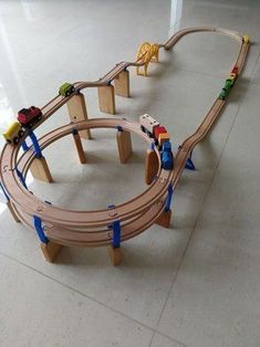 Spiral Ramp, Brio Train, Model Train Table, Wooden Train Track, Toy Trains Set, Train Table, Wooden Playset, Wooden Train Set, Toy Trains