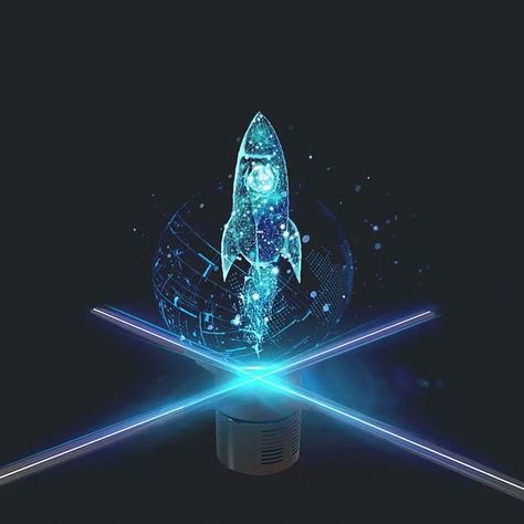 Link in bio Hologram Projection, 3d Hologram Fan, Futuristic Lighting, Logo Pictures, Interactive Installations, Stereoscopic 3d, 3d Hologram, Storefront Signs, 3d Visual