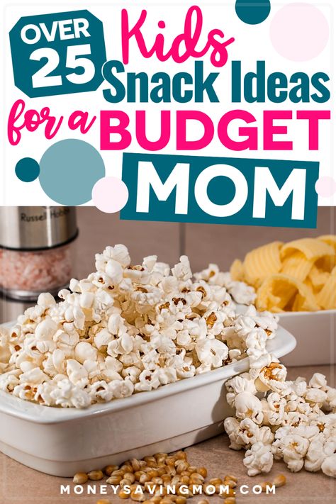 The kids may be wanting snacks all day long while home for the summer! Here are 25 Budget-Friendly Snack ideas for kids that won't break the bank! #snacks #snackideas #snackideasforkids #cheapsnacks #Budgetmom Snacks Cheap Easy, Homemade School Snack Ideas, Cheap After School Snacks, Easy Cheap Snacks Budget, Snacks When Youre Broke, Low Budget Snack Ideas, Summer Snacks On A Budget, Cheap School Snacks, Cheap Snacks To Make At Home