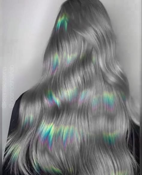 Prism Hair Color, Holographic Hair, Hair Colour Design, Hair Colouring, Anton Chekhov, Hair Color Unique, Creative Hair Color, Color Balayage, Luscious Hair