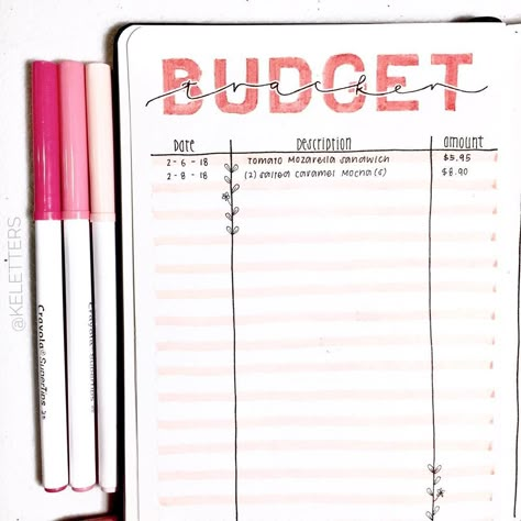 expense log bullet journal Diy Bullet Journal, Bullet Journal Budget, Finance Bullet Journal, Bullet Journal 2020, Bullet Journal Page, Bullet Journal Tracker, Bullet Journal Spreads, Bullet Journal Planner, Habit Trackers