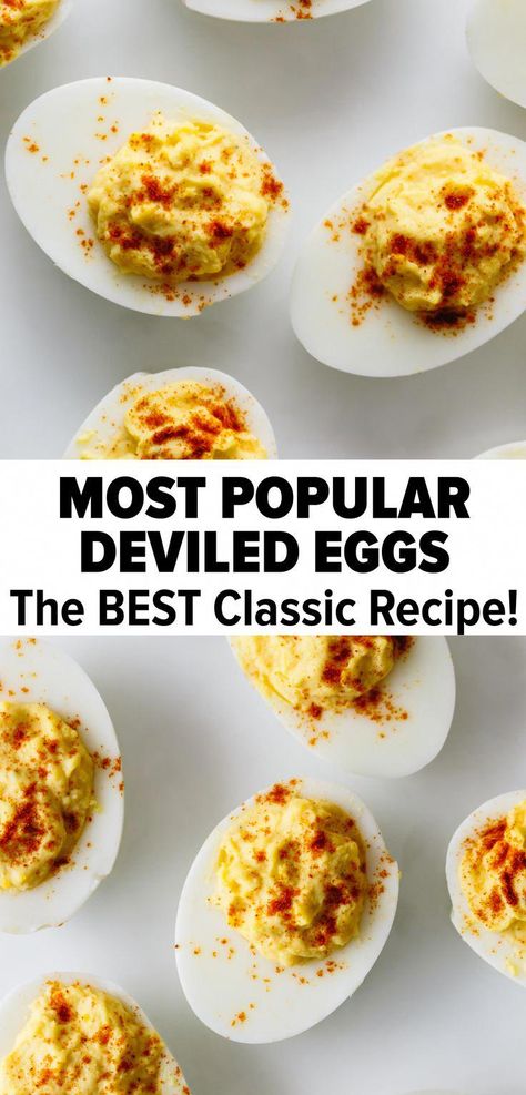 #NaturalHolisticRemedies Basic Deviled Eggs Recipe, Best Deviled Eggs Recipe, Devilled Eggs Recipe, Perfect Deviled Eggs, Southern Deviled Eggs, Deviled Eggs Recipe Easy, Thanksgiving Recipe Ideas, Devilled Eggs Recipe Best, Deviled Eggs Recipe Classic