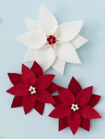 Diy Felt Poinsettia, Printable Christmas Ornaments, Tovad Ull, Tree Carvings, Diy Felt Christmas Tree, Easy Christmas Ornaments, Diy Christmas Ornaments Easy, Ornament Diy, Felt Christmas Decorations