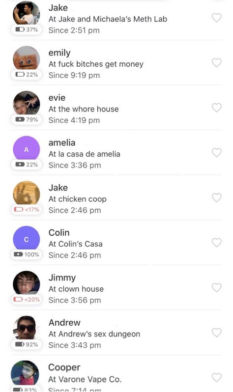 Find My Friends Location Names, Life360 Group Names For Friends, Funny Location Names For Find My Friends, Cute Life 360 Circle Names For Couples, Funny Names For Iphone, Funny Life 360 House Names, Funny Life360 Circle Names, Life360 Names For Home, Funny Names For Home On Life 360